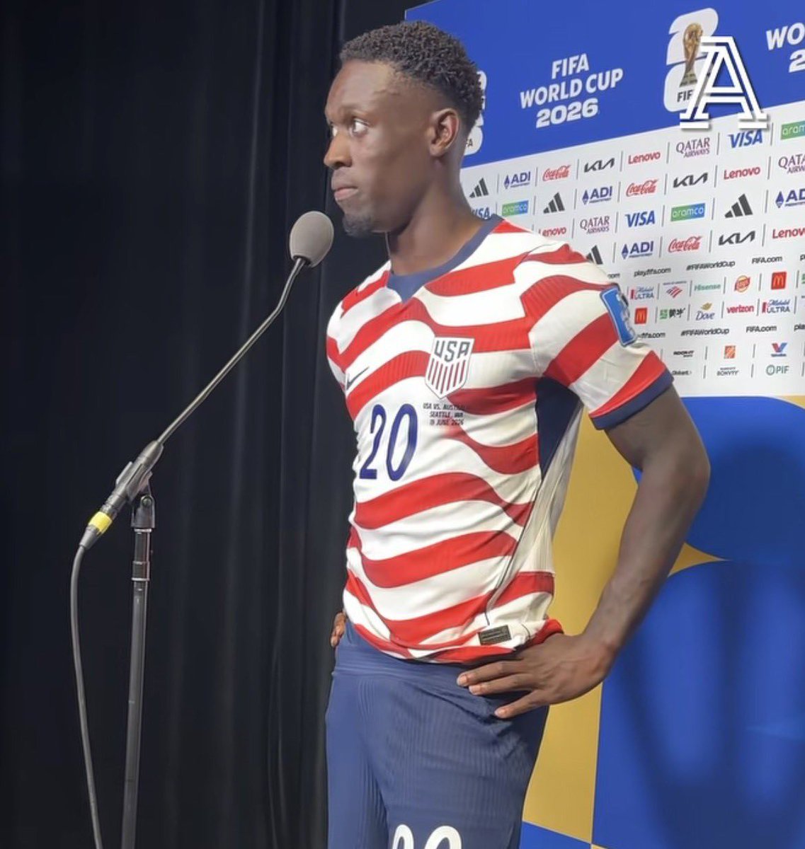 markklfc's tweet photo. Folarin Balogun on his controversial red card against Bosnia, questioning the referee and VAR:

🗣️ “I cannot accept that decision. I've watched the replay over and over, and I know in my heart there was never any intention to hurt anyone. It was a football action, nothing more. To send me off for that is one of the harshest decisions I've experienced in my career.”

“What's frustrating isn't just the red card it's the inconsistency. Week after week, challenge after challenge, we've all seen similar incidents judged differently. Sometimes VAR says it's football, sometimes it becomes a straight red. How are players supposed to understand the rules when the standard changes every game?”

“The referee had one look. VAR had every angle, slow motion, every replay imaginable, and they still chose the harshest possible outcome. That's the part I cannot understand. Technology was introduced to remove obvious mistakes, not to create even bigger controversies.”

“This decision didn't just punish me. It punished my teammates, my coaches, every supporter wearing a USA shirt and everyone who travelled to support us. One whistle changed an entire World Cup night, and that's something impossible to forget.”

“If football wants players and fans to respect VAR, then VAR has to start respecting football. Consistency isn't optional it's the foundation of fairness. Right now, too many careers, tournaments and dreams are being decided by officials instead of the football itself.”

“I'll accept responsibility when I'm wrong. But I will never stay silent when I believe the game has been let down. Players deserve clarity, supporters deserve honesty, and this tournament deserves officiating that applies the same standard to everyone not different standards depending on the badge you wear.”