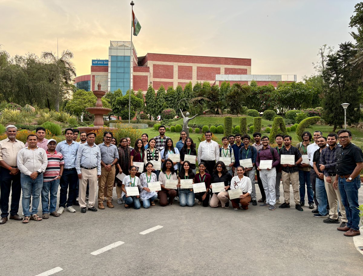 iuac_official's tweet photo. IUAC Summer Training Programme 2026.

From classrooms to cutting-edge laboratories, the IUAC Summer Training Programme offered https://t.co/iGkWB2GCyK. students an unforgettable research experience. Working alongside scientists and engineers, attending inspiring lectures, exploring advanced accelerator facilities, and presenting their research projects helped participants strengthen their scientific understanding. The programme concluded with certificate distribution, celebrating a month of learning, collaboration, and discovery.