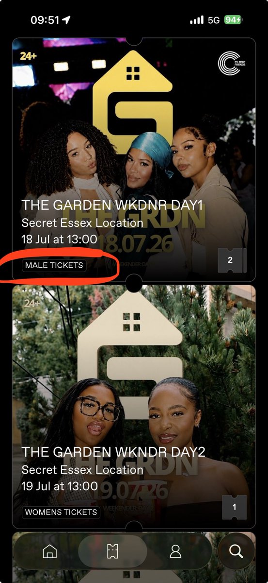 mryiadom_'s tweet photo. Selling 2 male The garden tickets for the 18th of July not sure If male/ female make a difference https://t.co/NyOJC0SN8d