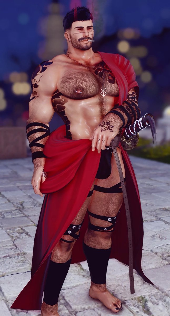ogrimmjowo's tweet photo. I wanted to give Axel an Oni/Yakuza vibe, almost like an alternate-universe version of him where he became a [insert role here] 😅👹 

 What do you guys think? 🤔 https://t.co/HiIKXvSAaF