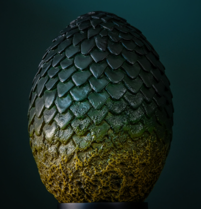 dauntlesseskimo's tweet photo. The Targaryen tradition of placing a dragon egg in a royal baby's cradle was started to ensure the dragon and child grew up completely bonded.

But it was a double-edged sword: if the egg failed to hatch and turned to stone instead, it was seen as a terrible omen that the child lacked "the blood of the dragon" (just like what happened to young Viserys II).

If you had a cradle egg, what color would you want it to hatch into?