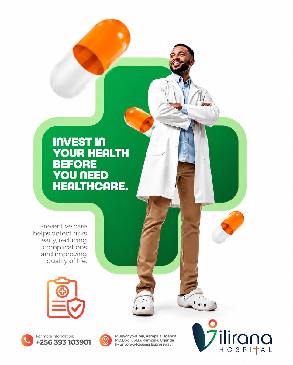 Vilirana's tweet photo. Your health is your greatest wealth. 

Invest in prevention today so you can enjoy a healthier tomorrow. Early checkups save lives, reduce complications, and give you peace of mind.

#PreventiveCare #HealthFirst #ViliranaHospital #HealthyLife #WellnessJourney https://t.co/45ESNBJFaM