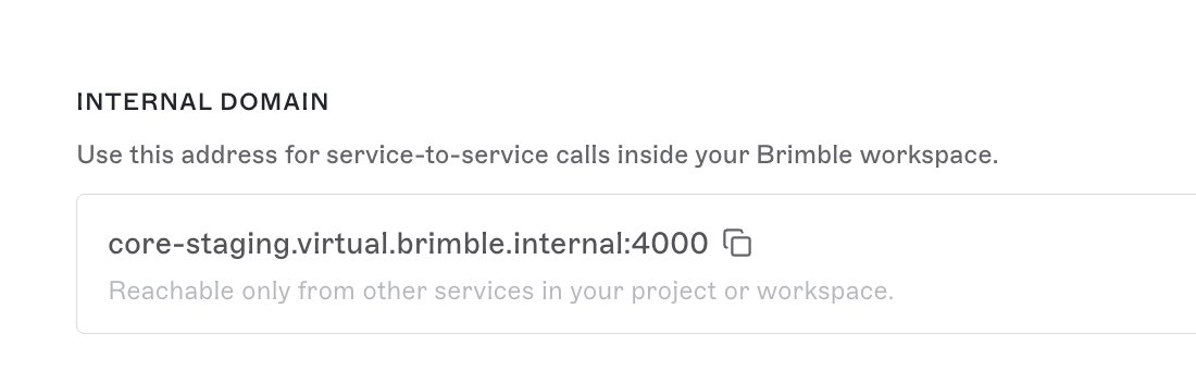 klefdev's tweet photo. Private domains / connections are a thing on @brimblehq. This comes in handy, especially when you don't want to publicly expose your services https://t.co/5pXEi4ORMO