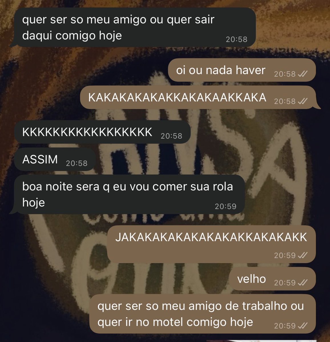 evanerass's tweet photo. I like quando estamos na mesma vibe KKKKKKKK https://t.co/acfKPoWjav
