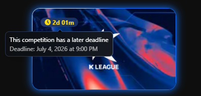 SorareDavis's tweet photo. petition to have K-League deadline extended by an hour.. all 3x K-League games this GW are kicking off at 10:30pm. why not make it a 10pm deadline and let us see the lineups first?

@Sorare 🙏 https://t.co/TuSpANQSey