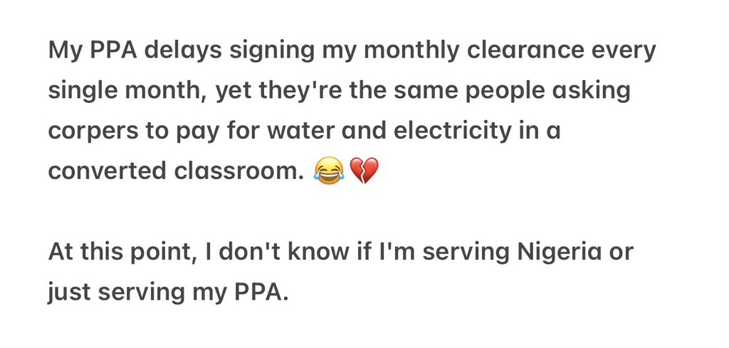 Diamonddice03's tweet photo. Beyond the khaki💚🪖

@NyscPadi @nysc360 @officialnyscng 

Is this how it’s supposed to be? Fellow corpers, what’s your experience? https://t.co/HJfrWdjmPy