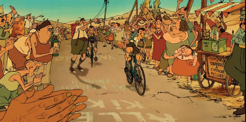 filmotecacat's tweet photo. En ocasió de l'arrencada de @LeTour des de Barcelona projectem la pel·lícula LES TRIPLETTES DE BELLEVILLE a la plaça de Salvador Seguí de la mà del @IF_Barcelona 

Dv, 3 Juliol 2026 · 22:00h
Entrada gratuïta https://t.co/UfENkD23iY