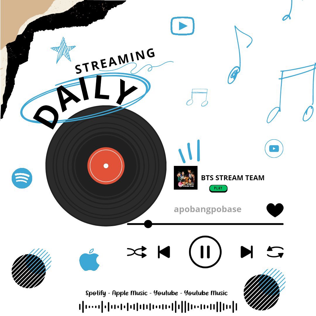 apobangpobase's tweet photo. 02.07.2026

Party Streaming Start🥳

Playlist Daily 🎶 
▪︎ARIRANG: https://t.co/prmSxNvolt
▪︎Spo: https://t.co/4y9nPk8owV
▪︎AM: https://t.co/bxrzJTmM4L
▪︎YT: https://t.co/V3YqtkNxuq
▪︎YTM: https://t.co/uPDEtA5DuT

ARMY DAILY STREAMING
#BTS #BTS_ARIRANG #BTS_SWIM https://t.co/PSROcrRPfd