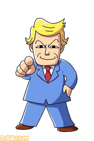famitsu's tweet photo. ギャグありクセつよ麻雀ゲーム『ぎゅわんぶらあ自己中心派 ドランプ帝国をわからせろ！』が2026年秋に発売
https://t.co/6ERjXJzYnS

ストーリーで敵となるのは原作者描き下ろし新キャラ“グレート・ドランプ”と“イーロン・マッスグ”。雀士たちのスキルを駆使して、麻雀でわからせろ https://t.co/h7xOQirk7Q