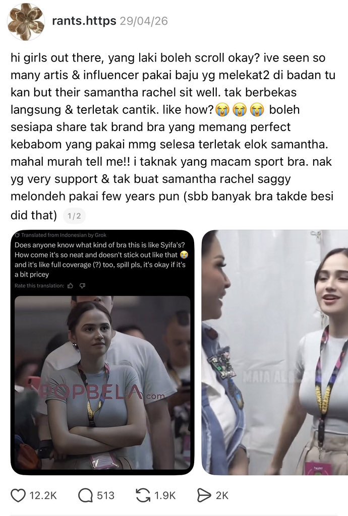 araaqifa's tweet photo. Girls.. jangan salah pilih bra dah lepas ni. Ramai recommend 2 brand ni supaya terletak elok &amp; comfy all day. 🫶🏻 https://t.co/OpusMRbnW6