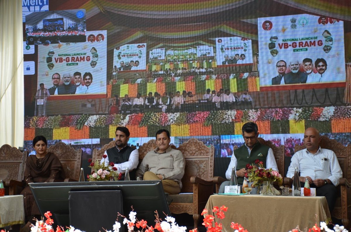 jkrddpr's tweet photo. VB-G RAM G marks a new milestone in rural transformation. Jammu &amp; Kashmir is ready to accelerate employment, strengthen village infrastructure, and build resilient rural communities under this visionary Mission.

#VBGRAMGLaunchInTirupati #ViksitBharat_G_RAM_G #MoPR #MoRD https://t.co/GedOtG3ZK3