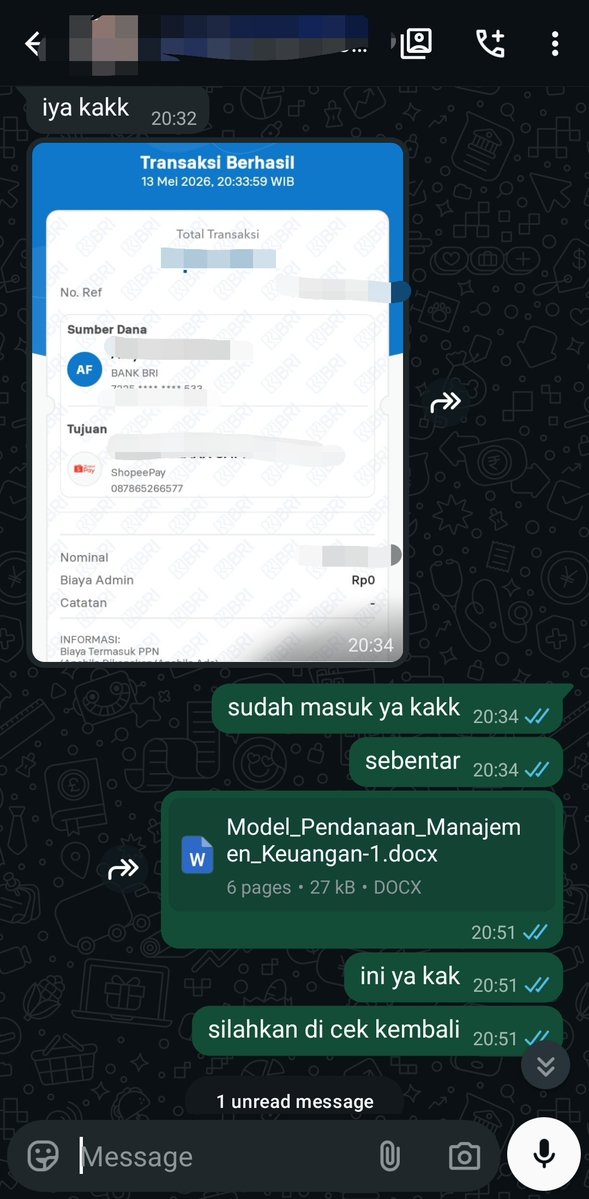 baerrybii's tweet photo. 386. Joki Model Pendanaan Manajemen Keuangan
387. Joki Artikel Audit Bank Syariah
388. Joki Artikel Audit Bank Syariah
389. Joki Rapihin Skripsi

#testijokitugas #jokitugas #zonajoki https://t.co/0RChxbCRob