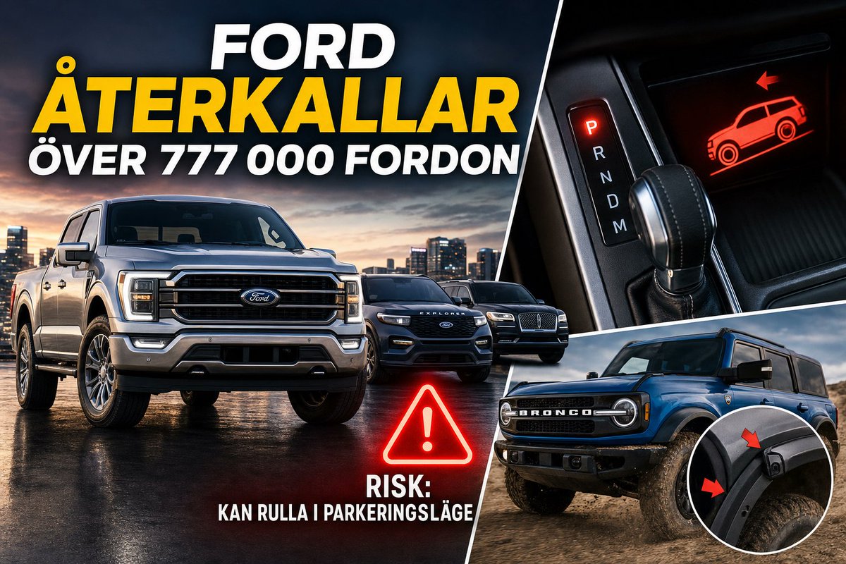 bilrad_se's tweet photo. Ford återkallar över 777 000 F-150, Bronco och stora suvar

Ford återkallar drygt 777 000 pickuper och suvar. F-150, Explorer, Expedition, Navigator, Aviator och Bronco berörs.

https://t.co/ZPbql9LtIe https://t.co/NkwI370nRO