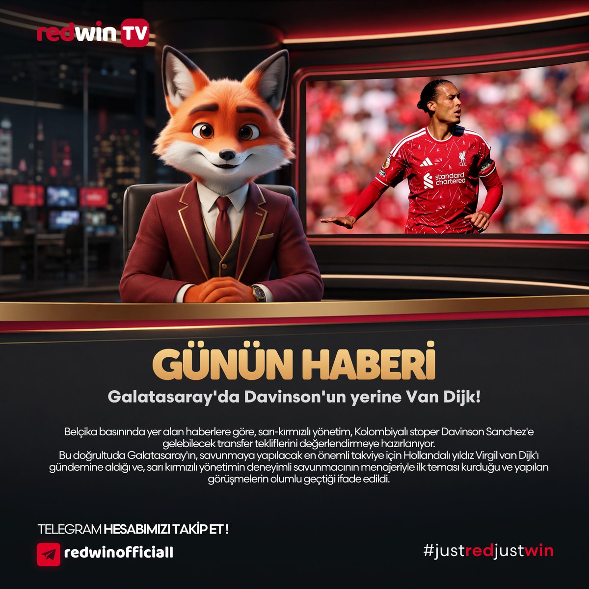 _GuncelRedwin_'s tweet photo. 🦊 Redwin TV ile Günün Haberi!  
#transfergündemi #futbol https://t.co/DCfigGENwY