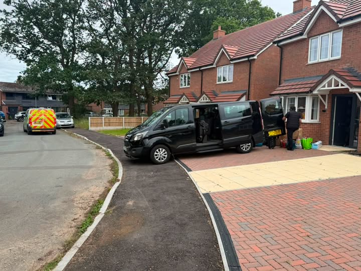Alexandr4Denman's tweet photo. Foreigners that came here and were given a brand new free house worth £250,000 in Stoke Heath Shropshire have evidently complained that its too remote , not good WiFi , shops a little too far and buses not on their doorstep . 
Can you imagine coming from a war torn country, that we are led to believe these people come from , stressed , starving , you would be happy with a box because you are safe .......NO they want it all with gold bells on it whilst our own families go to the back of the queue. We are literally being taken for fools ! WAKE UP !