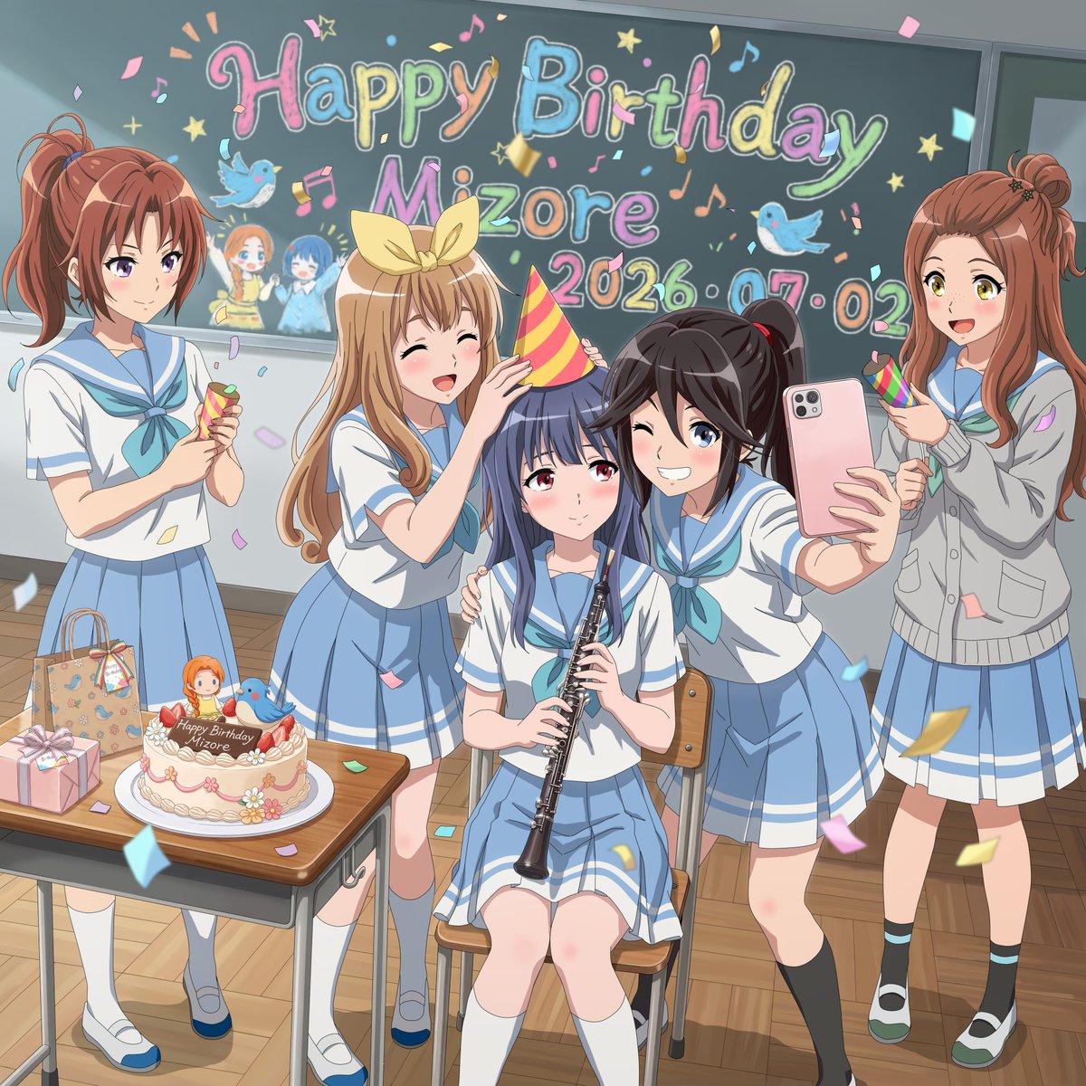 hangaku's tweet photo. ハッピーバースデーみぞれ🎉🎂 #鎧塚みぞれ生誕祭2026 https://t.co/IGxN93srxI
