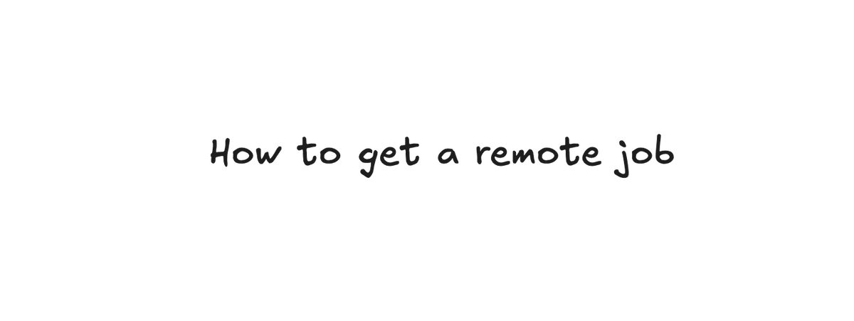 Prasanjit_ui's tweet photo. Recently got a lot of DMs asking how I got a remote job. So here's what worked for me.

→ Pick one niche and go deep. Something you actually like, that you can talk about without running out of things to say.

→ Be consistent. Do what you're doing everyday, even if it's just for an hour. It builds muscle memory.

→ A few places to find these companies: YC jobs, Wellfound, Remote OK, We Work Remotely. Look for the ones that recently raised funding, they're hiring fast.

→ Find the founder or their employees. Get their contact, X, or email, and message them directly.

→ Keep it simple. Who you are, what you do, one line on why this company. Know about the company first, don't message blindly.

→ If you only want remote, say it upfront in the first message. Don't let it come up later.

→ Send proof of work, not just a resume. Make a Notion doc, write a bit about yourself, and drop the links to your best projects. Add a 2-3 minute Loom video walking through them, it shows the actual effort. If you have open source work, add that too.

→ Don't wait to feel qualified. Just start. But have a few good projects ready before you do.

→ Even if someone rejects you, keep the connection. Say thank you, end it well. I actually got referred to another company by a founder who rejected me.

→ Post your work on X. Doesn't matter how much reach you get, it still increases visibility. I was getting clients even without much reach.

→ It's a numbers game. Do cold DMs every day, make it a habit, not something you try when you're desperate.

→ Keep the consistency and the hard work. You don't know when the opportunity will come.