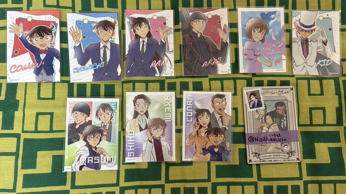 NiziU_amzero's tweet photo. 【交換譲渡】
名探偵コナンミニブロマイド

譲
コナン新一蘭小五郎灰原怪盗キッド世良秀吉赤井

求
1枚110円>諸伏兄弟or萩原姉弟
検索からでもお気軽にお声掛けください
郵送交換or水i戸手渡し https://t.co/siOf26g7Nb