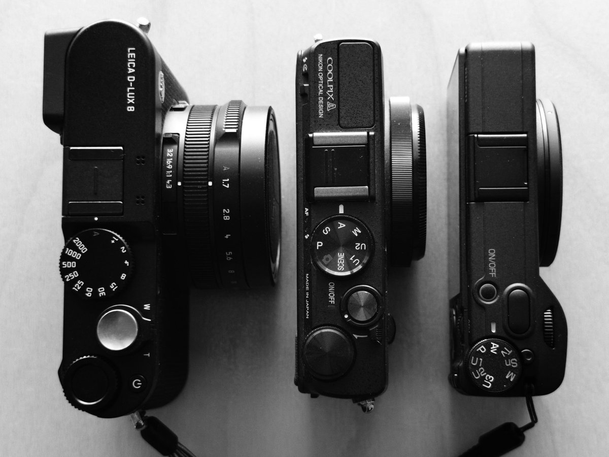bgav_again's tweet photo. My pocket wonders collection. Usually I keep any compact camera, which helped me to take at least one great photo. For some reason I've sold GR IIIx that took plenty of good pictures, so GR IV represents it. https://t.co/pJluuvXqaH