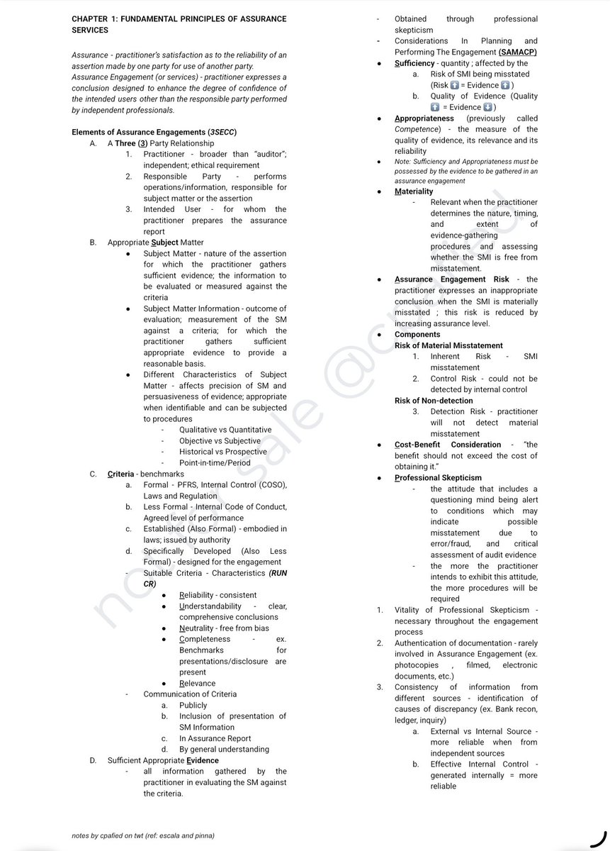 cpafied's tweet photo. 📌 Auditing

Hi! Gradually uploading and sharing my auditing theory notes. 

PDF: https://t.co/M2CgbQrM7y https://t.co/OJ1OF2GBZH