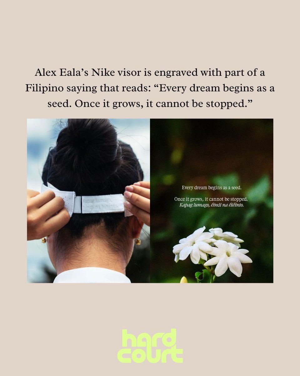jessicaschiffer's tweet photo. Alex Eala got a special engraved visor for Wimbledon, and since people often wonder why certain Nike players get “special treatment,” I thought it would be a good time to explain.

Being the #1 star of a sport in your country makes you particularly lucrative from a marketing standpoint. Nike Philippines is responsible for many of the special touches she’s received over the last year.