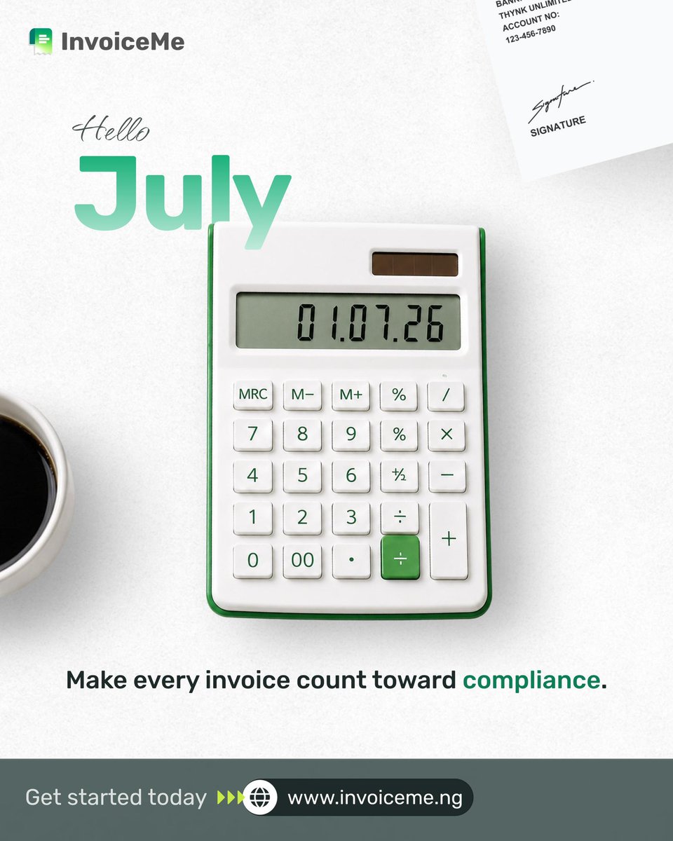 HOPtool_tech's tweet photo. Hello, July 👋

New month. Same rule: every invoice should count toward compliance.

Make it count with InvoiceMe.

Send us a DM or visit https://t.co/IJRnz8VBAW to get started.

#NRSCompliance #EInvoicing #InvoiceMe https://t.co/idTmVlbNOB