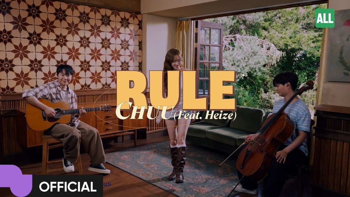 chuu_atrp's tweet photo. [🎥]
츄 (CHUU) 'RULE (feat. 헤이즈 (Heize))' MV | Official

🔗https://t.co/wlZprKoGUM

#CHUU #츄 #RULE https://t.co/Hh3mLpl8X3