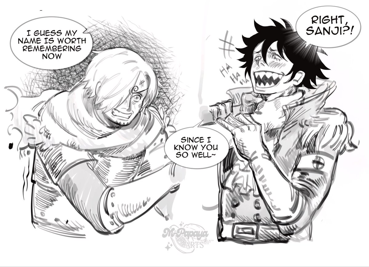 MpapayaArts's tweet photo. SPOILERS!! 

killingham finally got Sanjis attention after figuring out his weakness

#ONEPIECE1187 #killingsan #sanji #onepiece https://t.co/BJKWcomHbX