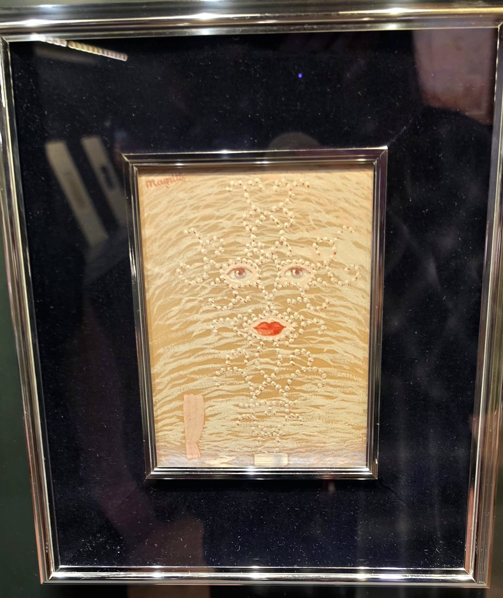 BangtaNat_Art's tweet photo. laughing in front of this at the Magritte Museum, but only ARMYs will understand why https://t.co/gNiQEIqmSD