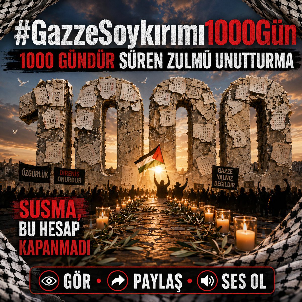 Ferdi_Karabasan's tweet photo. Susma

 #GazzeSoykırımı1000Gün https://t.co/cVDn3F9bOi