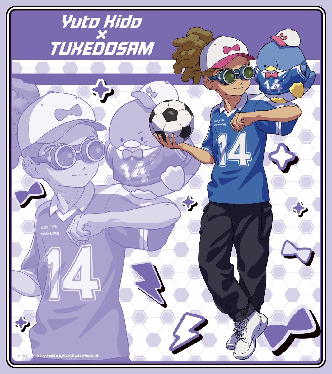 ShinAngelico's tweet photo. Artworks de la colaboración de Inazuma Eleven x Sanrio completos ⬇️ https://t.co/3XsPVvb6B8