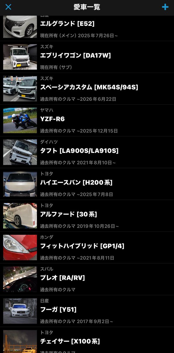 KAZUDROGEN's tweet photo. 愛車遍歴👀18でチェイサー買って色々乗ったけど一番長く乗ったのはハイエースで4年半😗 https://t.co/XxCSIJafCi
