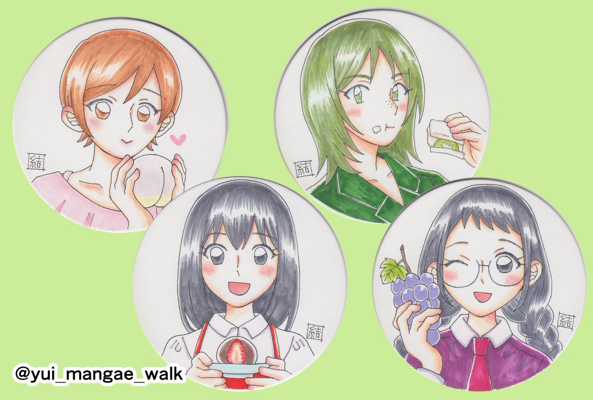 yui_mangae_walk's tweet photo. @cafeatelier2017 
#FRUITSBOX
こちらの企画展に参加します✨
フルーツからイメージした女の子達のキャラクターのコピック原画 を展示販売します✨
よろしくお願いします✨ https://t.co/xhmyD2EZJ6