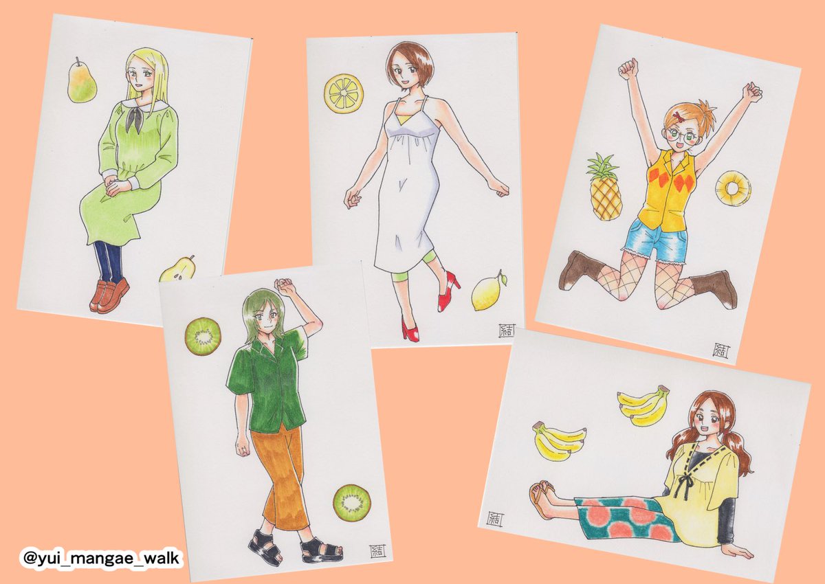 yui_mangae_walk's tweet photo. @cafeatelier2017 
#FRUITSBOX
こちらの企画展に参加します✨
フルーツからイメージした女の子達のキャラクターのコピック原画 を展示販売します✨
よろしくお願いします✨ https://t.co/xhmyD2EZJ6