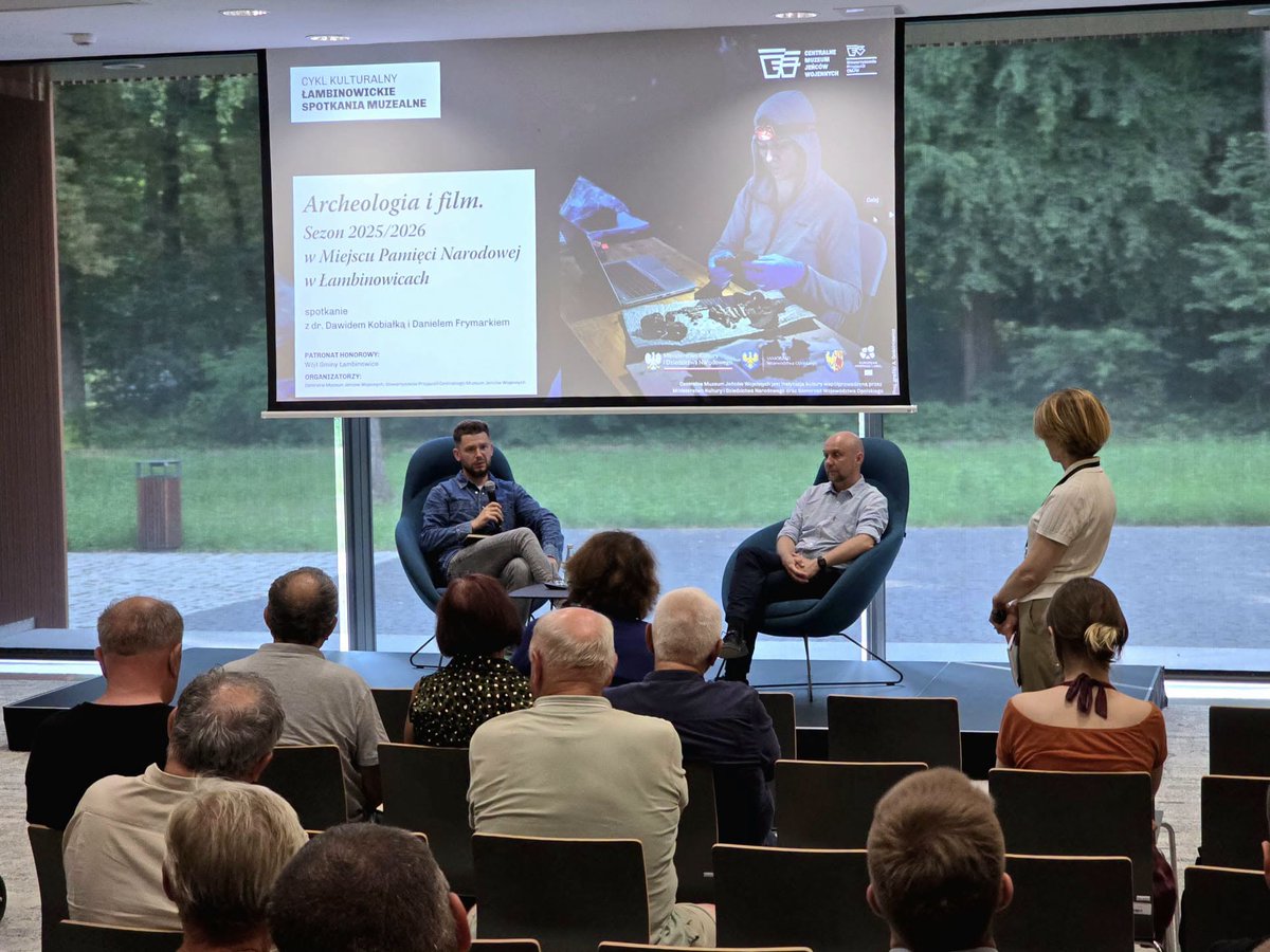 POW_Central's tweet photo. A great photograph does more than document—it tells a story and can become an object of research itself. These were the themes of the Łambinowice Museum Meeting with photographer Daniel Frymark and Dr. Dawid Kobiałka. Thank you for joining us!
#ForestOfTheDead #Archaeology https://t.co/f0DMChz27G