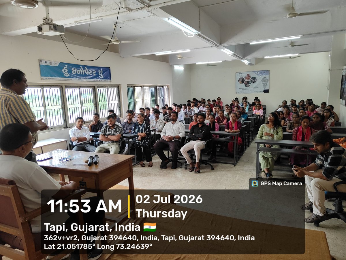 GSCValod's tweet photo. Government Science College, Valod welcomed FYBSc students with an engaging Orientation Programme, introducing them to academics, campus life, student support services, and opportunities for holistic development. Wishing our new students a successful and inspiring academic journey https://t.co/h2ql0ZY6LT