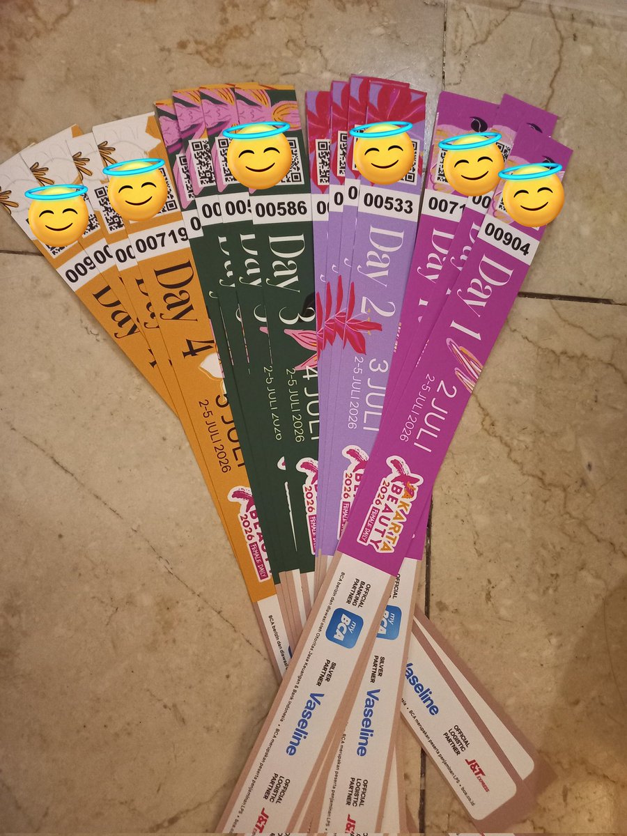 01Qnta's tweet photo. wts tiket jxb / Jakarta X Beauty bln Juli tgl 2, 3, 4, 5 2026
15k aja /ea #wts #jxb #zonauangㅤ #jxb2026 

Day 1 - ✅️✅️✅️✅️✅️✅️
Day 2 - ✅️✅️✅️✅️✅️✅️
Day 3 - ✅️✅️❌️❌️❌️❌️
Day 4 - ✅️✅️✅️✅️✅️✅️

🚀 yang tertarik sung dm yww🤗 https://t.co/WGE1C1RSHU