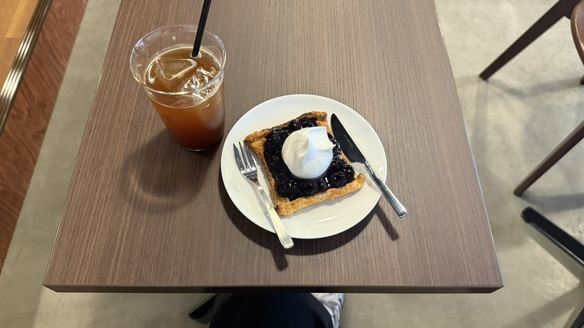 038201a's tweet photo. 絶品ブルーベリーパイ 🫐◝✩
#日常垢 https://t.co/suoEPjoBcd