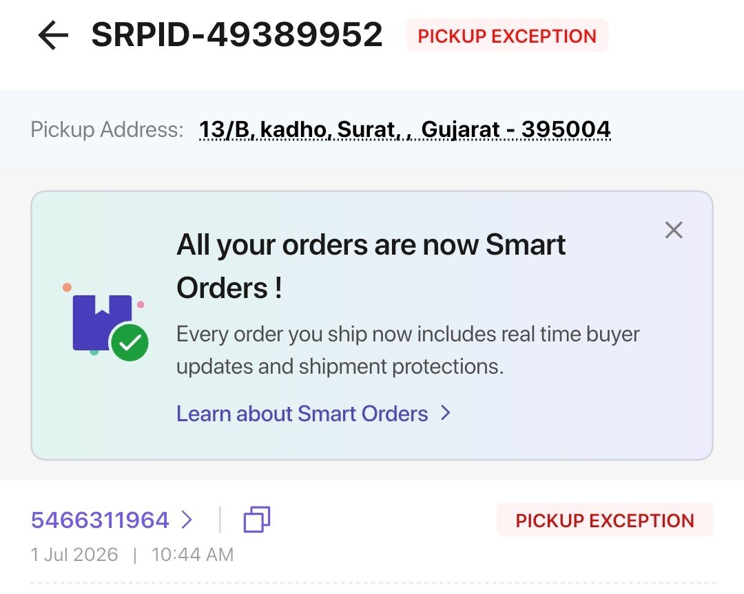 heymehbub's tweet photo. @ShiprocketIndia @XpressBees_IN

No pickup attempt was made, yet my shipment was marked "Shipment Not Ready / Pickup Exception." I cancelled and rebooked, but the same issue happened again.

AWB: 14326548882692

Please resolve this urgently https://t.co/ur5Urn4g1r