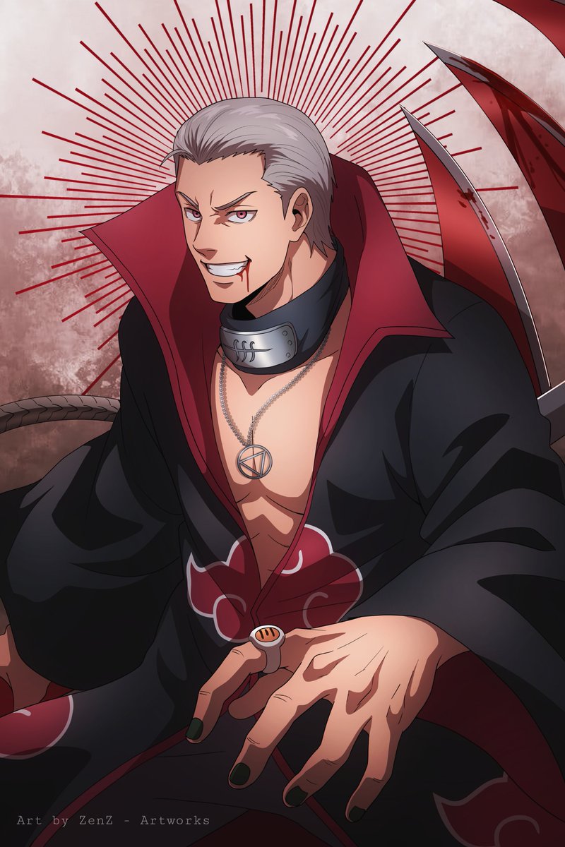 ZenZartz's tweet photo. "If I suffer... Then you will too!! We'll suffer unfathomable pain together!!"

#Hidan #Fanart #Akatsuki https://t.co/XoihquBXKY