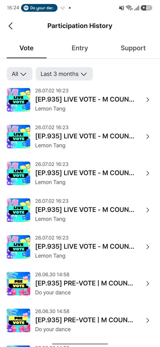 odysseywb's tweet photo. done vote lemon tang 🍋🍋 https://t.co/SrdCKN3drB