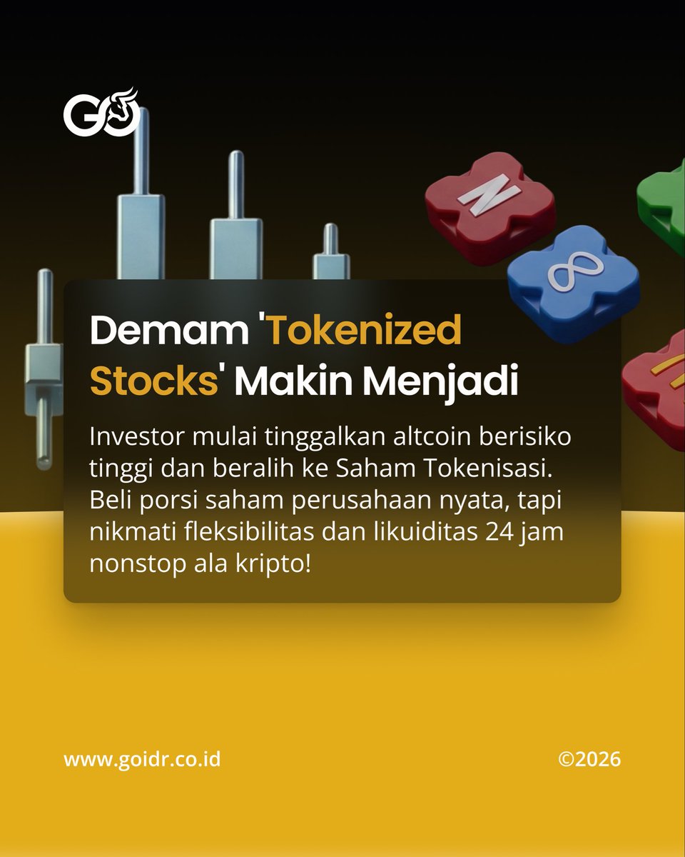 GOIDRofficial's tweet photo. Bulan Juni 2026 sukses bikin pasar kripto bergejolak! 🌪️

Mulai dari indeks ketakutan investor yang menyentuh level ekstrem, tren tokenisasi saham yang meledak, hingga gebrakan OJK yang resmi merilis aturan ketat untuk para influencer…

Full article: https://t.co/cpj1ZIvzye https://t.co/4VcOtxiltp
