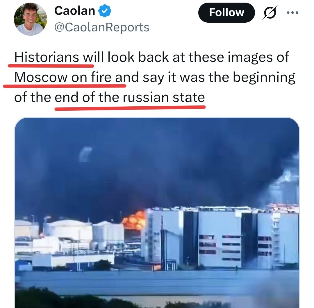 OlgaBazova's tweet photo. Moscow is burning: it's a historical event

Kiev is on fire: it's terrorism

How it started⬇️         How it's going⬇️ https://t.co/tdC0RJ8pSZ