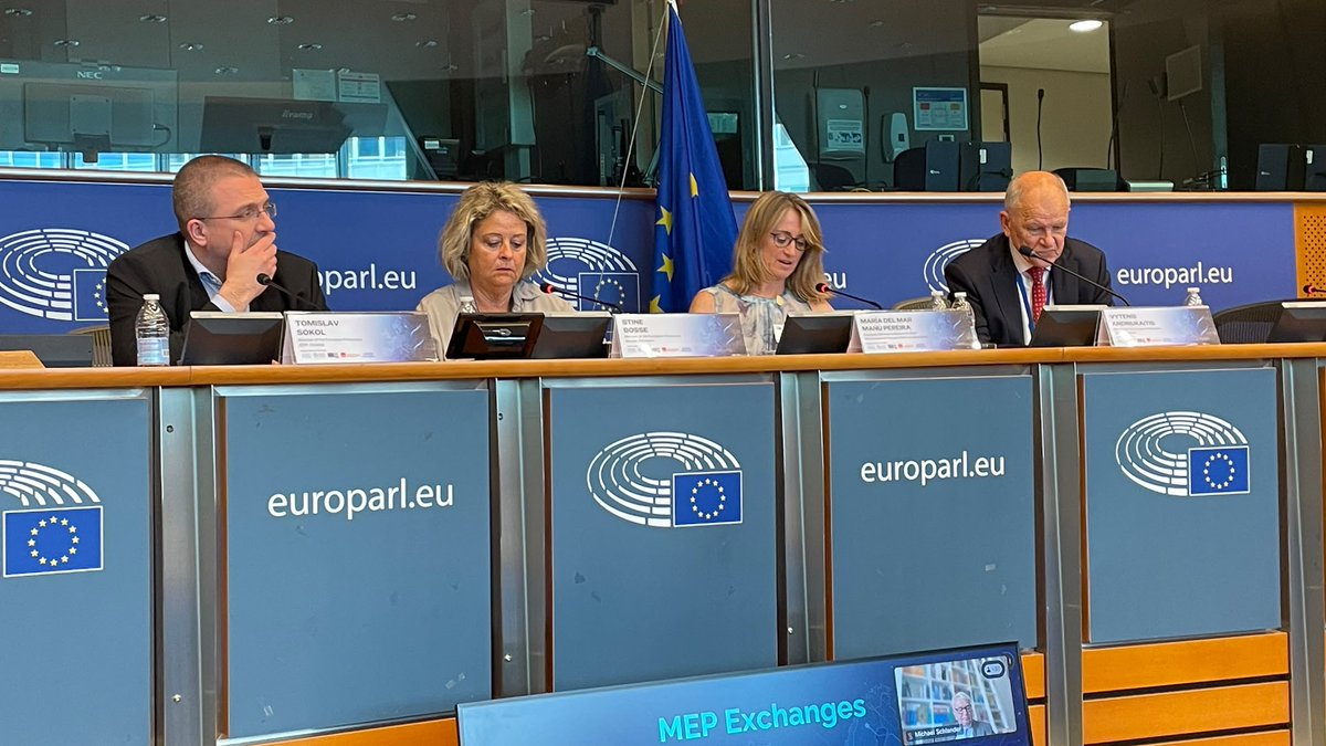 ERNEuroBloodNet's tweet photo. 🌍Yesterday, María del Mar Mañú Pereira, contributed to the high-level policy event Health without Postcodes – Accelerating Access to Rare and Complex Disease Therapies in Europe, where she moderated the final exchange with Members of the European Parliament. https://t.co/q2rJCwpoyJ