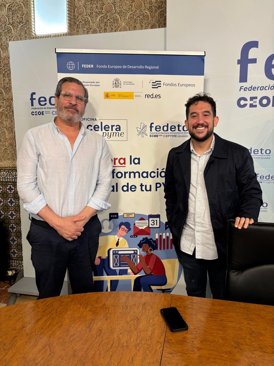 redpuntoes's tweet photo. 🤝 La transformación digital también se impulsa desde el territorio.
📍Hoy visitamos la Oficina @Acelerapyme de @fedetoempresas , que acompaña a pymes y autónomos de la provincia de Toledo con asesoramiento, formación y herramientas para afrontar con éxito su digitalización. https://t.co/UfUnvFNU2X