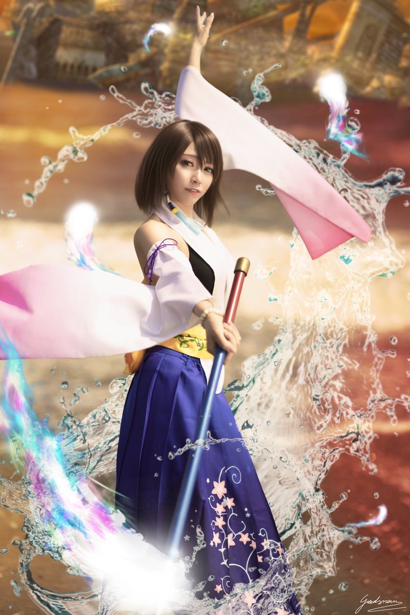 Eche_Gluck's tweet photo. FINAL FANTASY Ⅹ
           Yuna

とってもお気に入りの写真です！　ディシディアのURユウナ/ホーリーにちょっと似てて嬉しかったので再掲🤭 https://t.co/QMVgd1iUDS