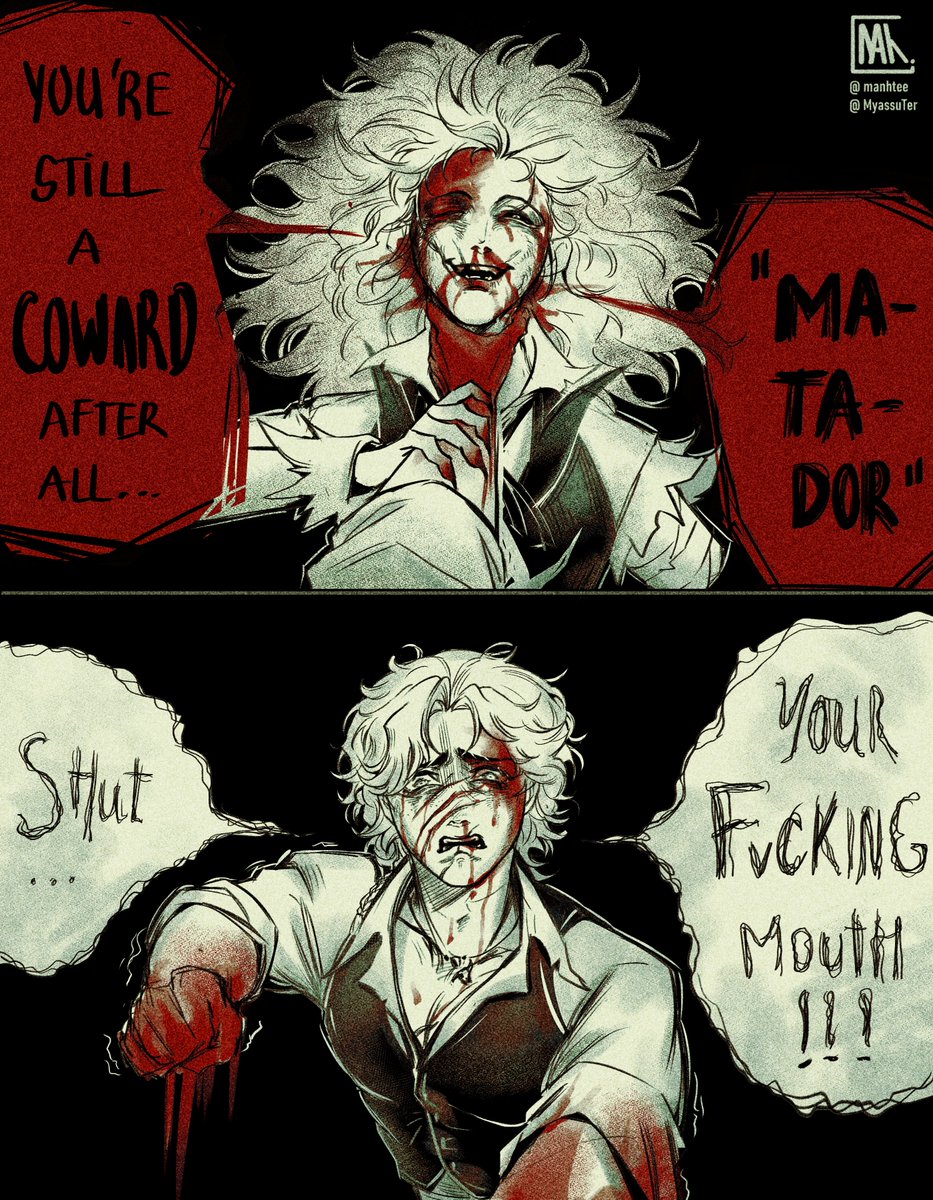 manhtee's tweet photo. HernMarcHern 🌹🎱🌹
TW: Blood, violence, to6 yaoi, doomed yaoi 
__________________
Headcanon: If the situation/the relationship was beyond saving, Hernando would use force, and Marcus would use words. https://t.co/7NLjCqvXNZ