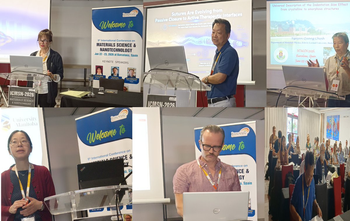 Materialss2027's tweet photo. Our distinguished #keynotespeakers shared cutting-edge research, inspiring ideas, and groundbreaking innovations that sparked engaging discussions and valuable collaborations.
Thank you to all our keynote speakers for making #ICMSN2026 a remarkable scientific gathering! https://t.co/AoH9n2cJK5