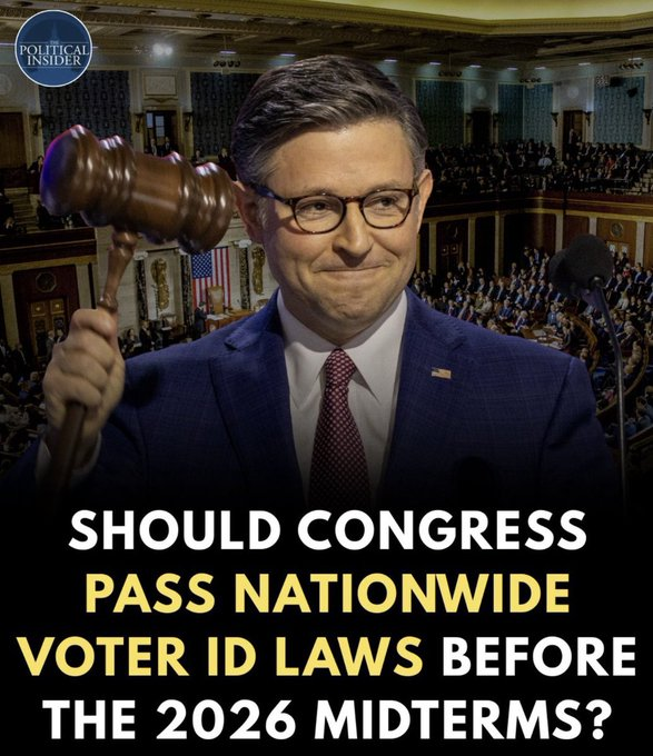 its_Lexieroy's tweet photo. 🚨 SECURE THE VOTE: Should Congress pass nationwide Voter ID laws before the 2026 midterms to stop fraud cold?

No more excuses. No more games.

A. Yes
B. No https://t.co/oRJyi7xFJb
