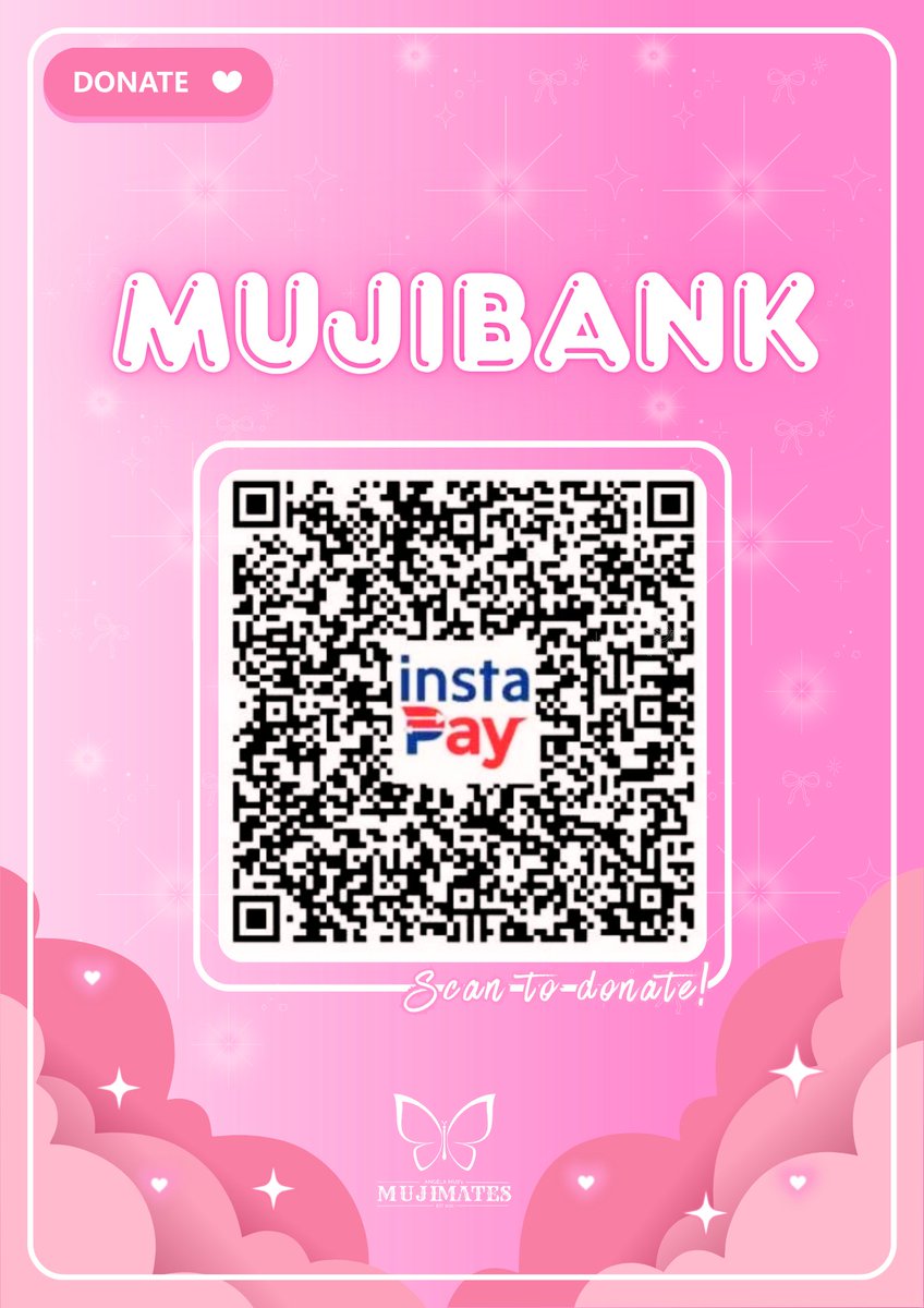 s_muji99611's tweet photo. Our MUJI Bank is up!

All donations will be for the upcoming projects we have lined up for our girl, Angela Muji. 

No amount is big or small. Every cent will be appreciated. 

Thank you for all the support, mates!🩷

ALL FOR ANGELA MUJI ✨
#AngelaMuji https://t.co/L598sHSZeY